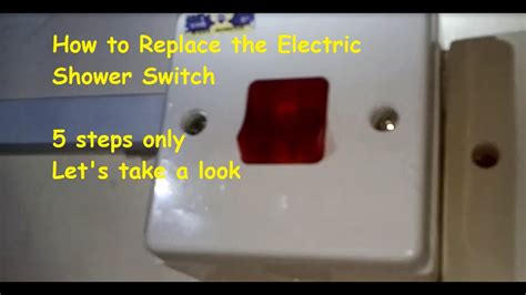 electric shower switch box|replacement cord for shower switch.